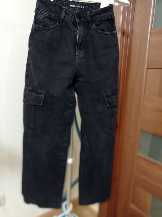 Чорні джинси карго