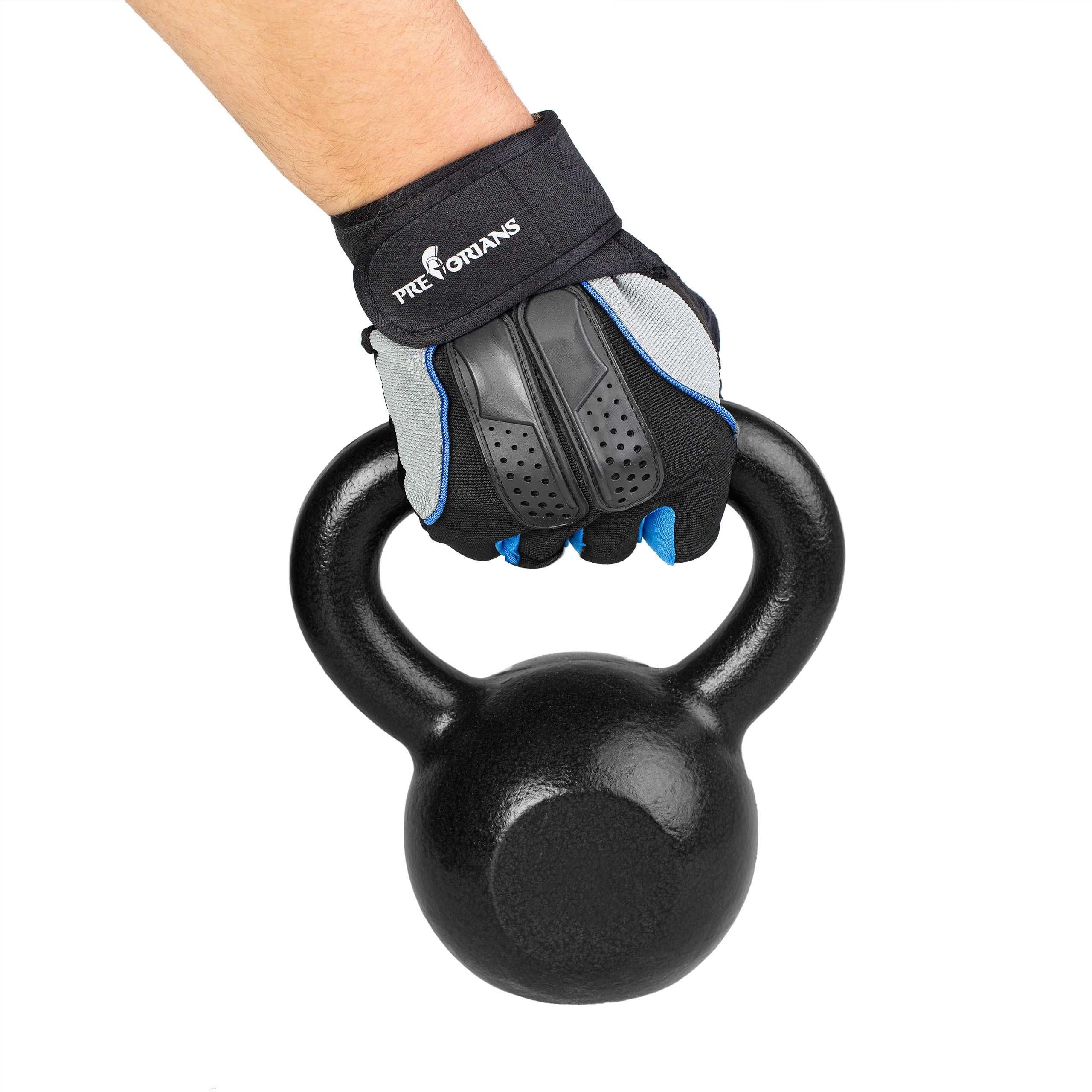Rękawice treningowe na siłownię fitness Pretorians RT02 niebieskie XL