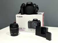 Canon 77D + Lente 18-55mm como Nova em Caixa