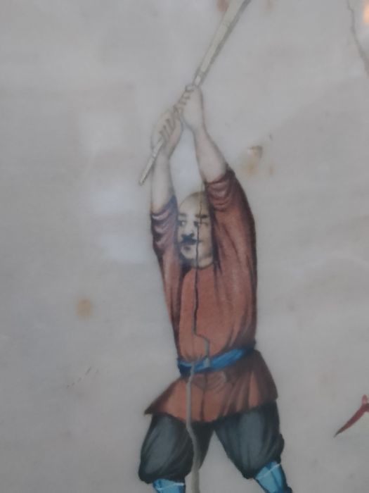 Pintura oriental sobre papel