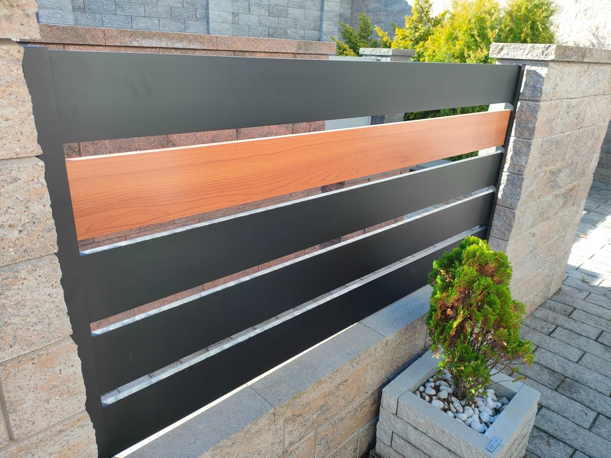 Panele ogrodzeniowe ogrodzenie płot stal aluminium przęsła