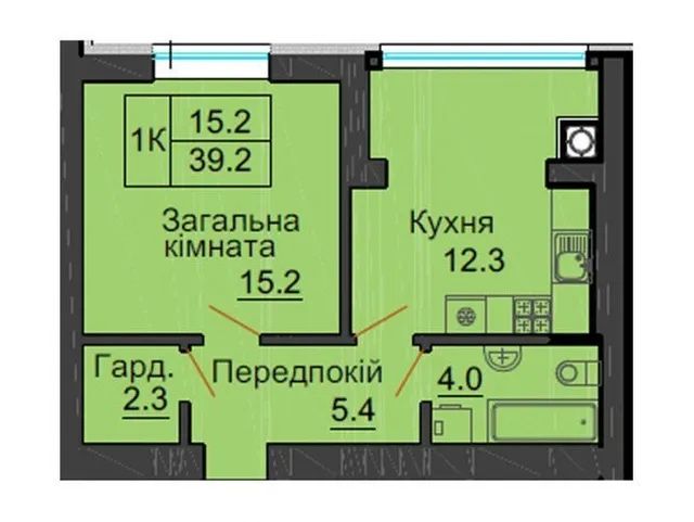 Продаж однокімнатної квартири в ЖК Софія Нова