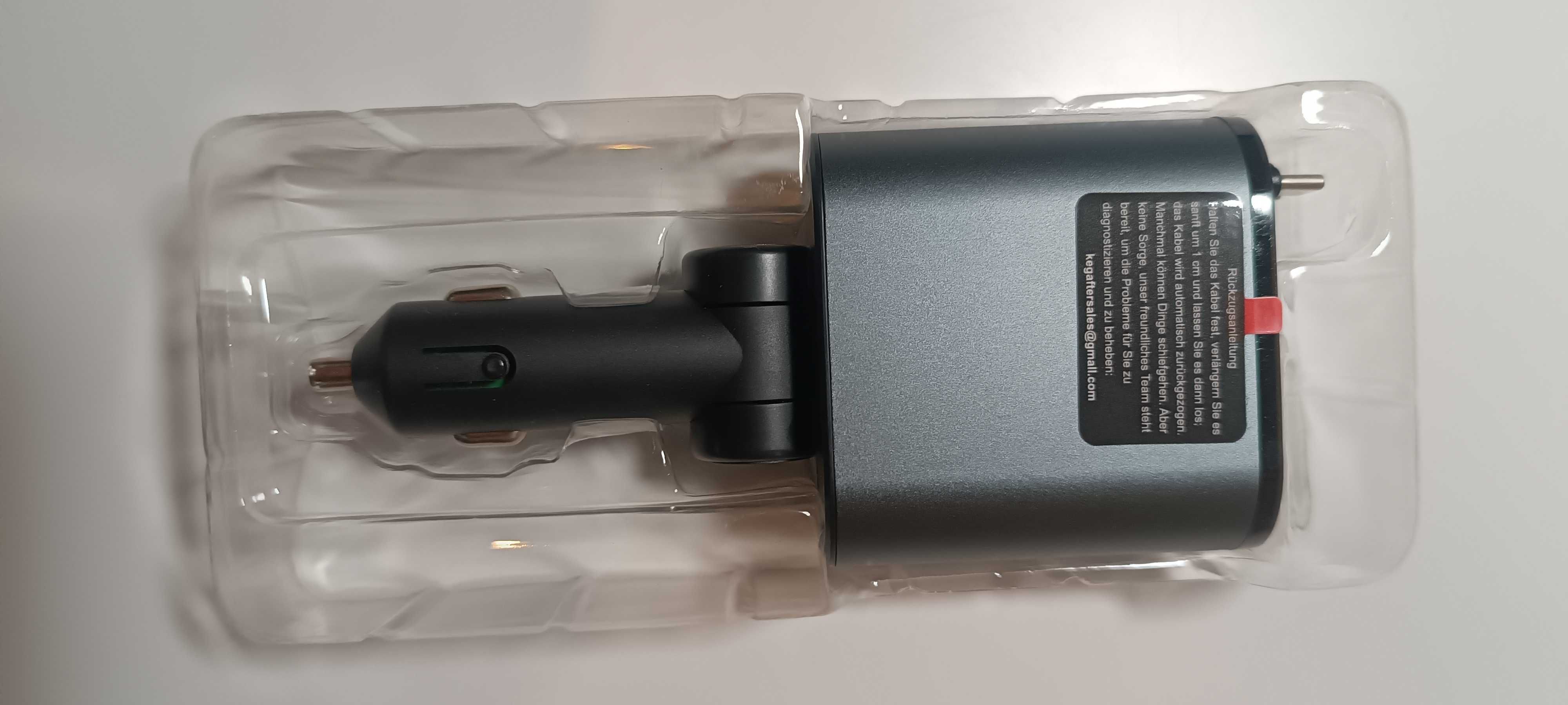 Ładowarka samochodowa do telefonu 4in1 Usb C, iphone 66W