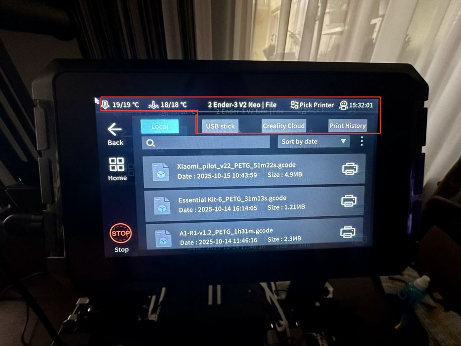 Creality Ender 3 v2 neo + creality Sonic pad