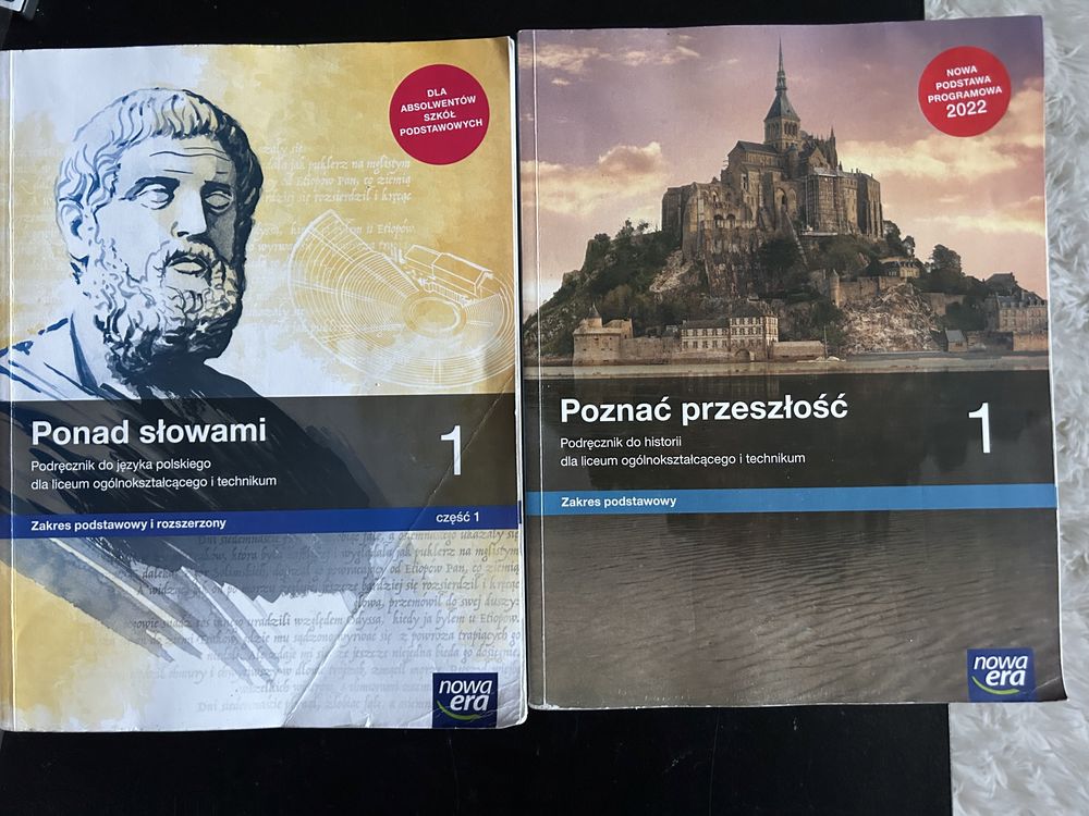 sprzedam podr do polskiego i histori dla klasy 1 szkoly sredniej