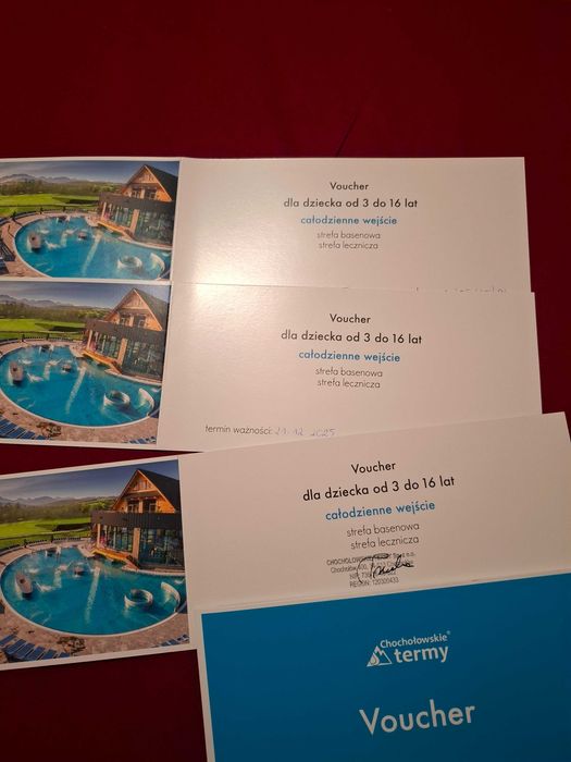 voucher dla dziecka od 3 do 16 lat termy Chochołowskie całodzienny