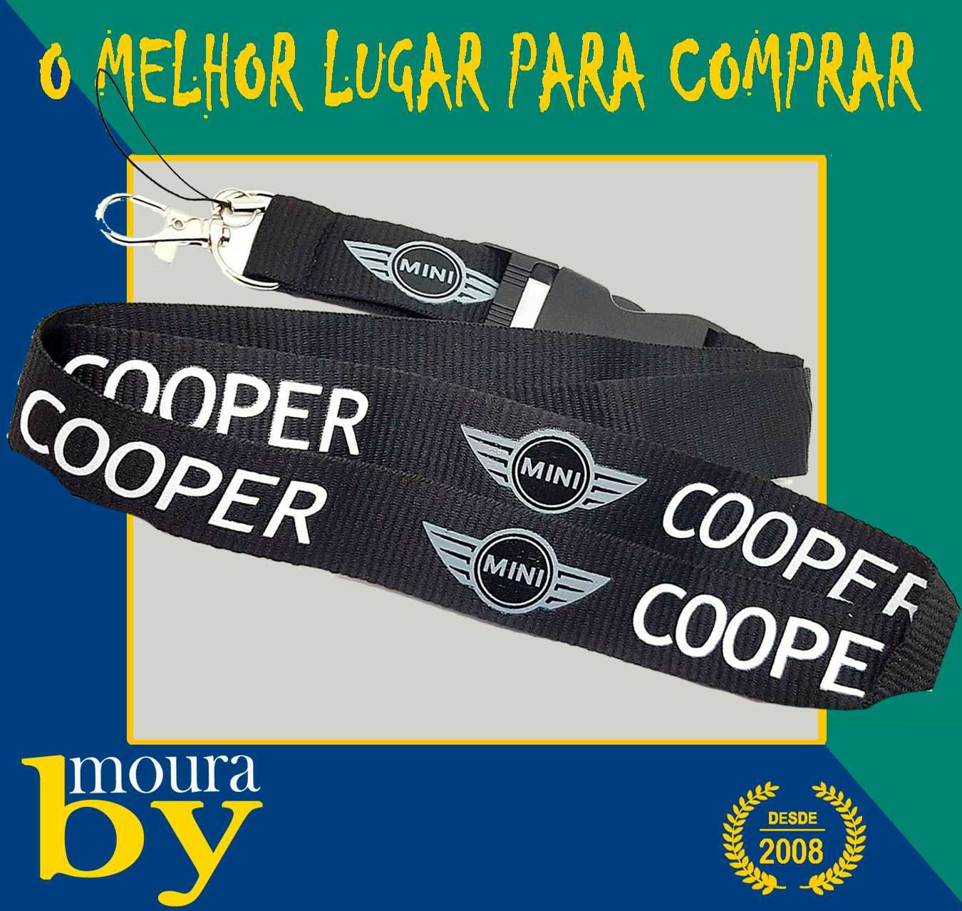 mini cooper Bolsa de porta chaves e fitas de pescoço