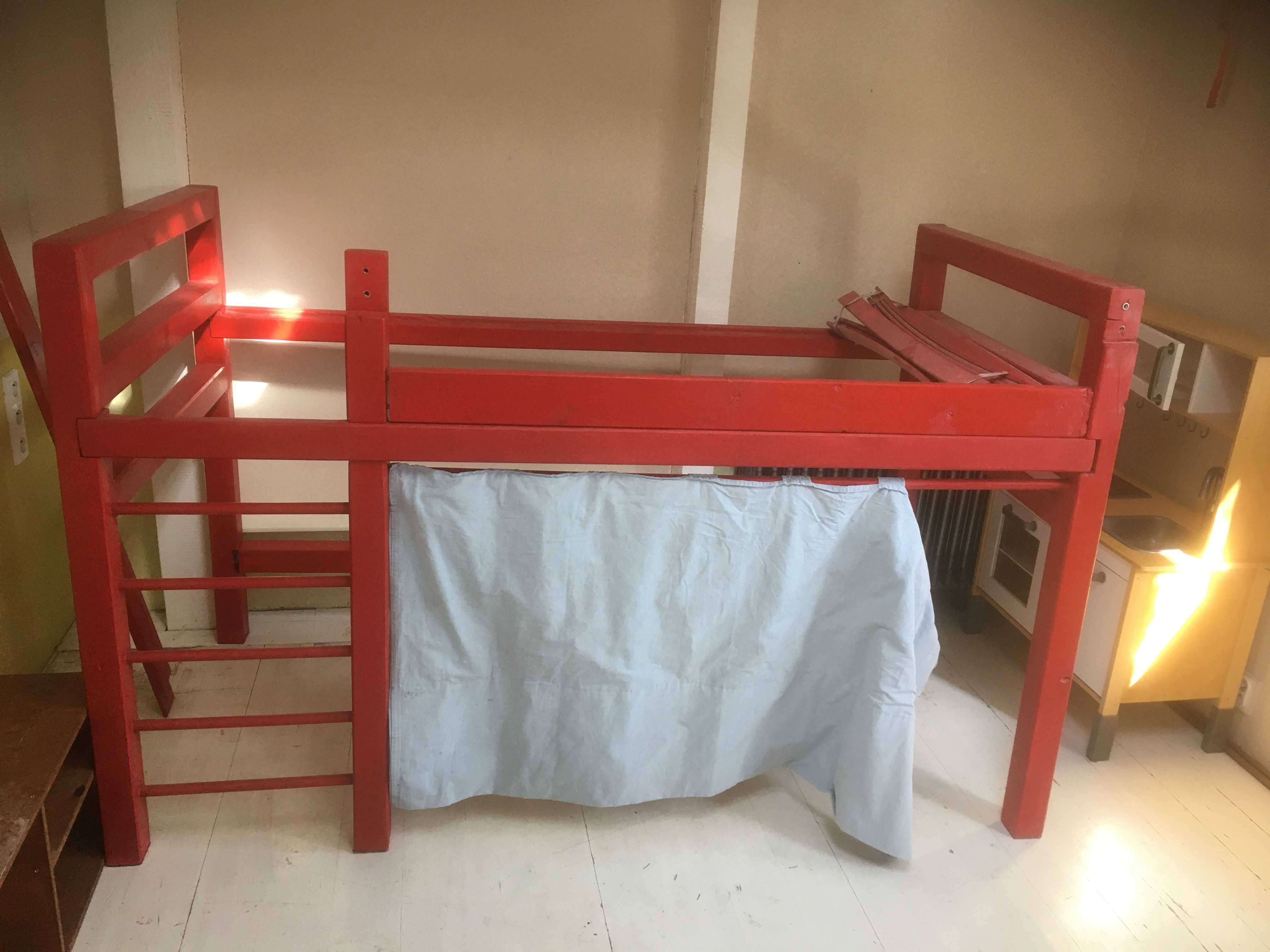 Własnoręczne dużo łóżko piętrowe - 200x90 - unikat, łatwy transport