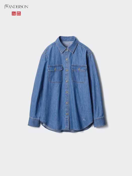 Джинсова сорочка Uniqlo, розмір S