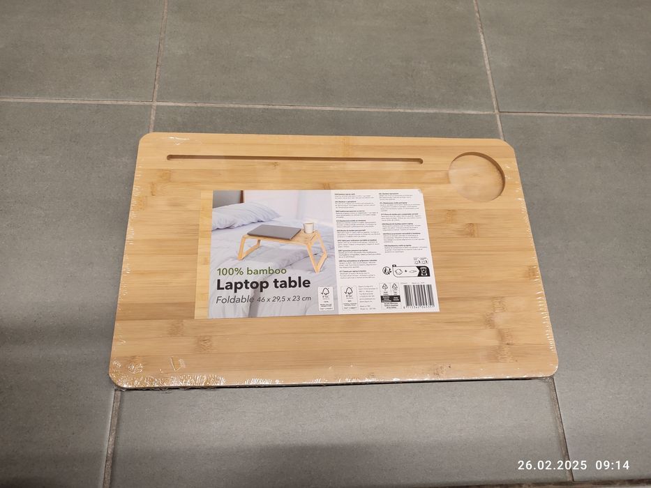 Nowy bambusowy stolik podstawka pod laptopa