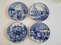 Antyczne talerze ozdobne Royal Delft