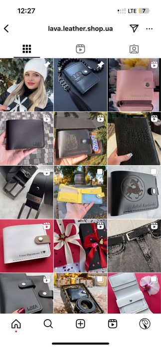!ПОДАРУНОК на др!Шкіряний Гаманець+Гравіювання!Кошелек кожаный!16цвето