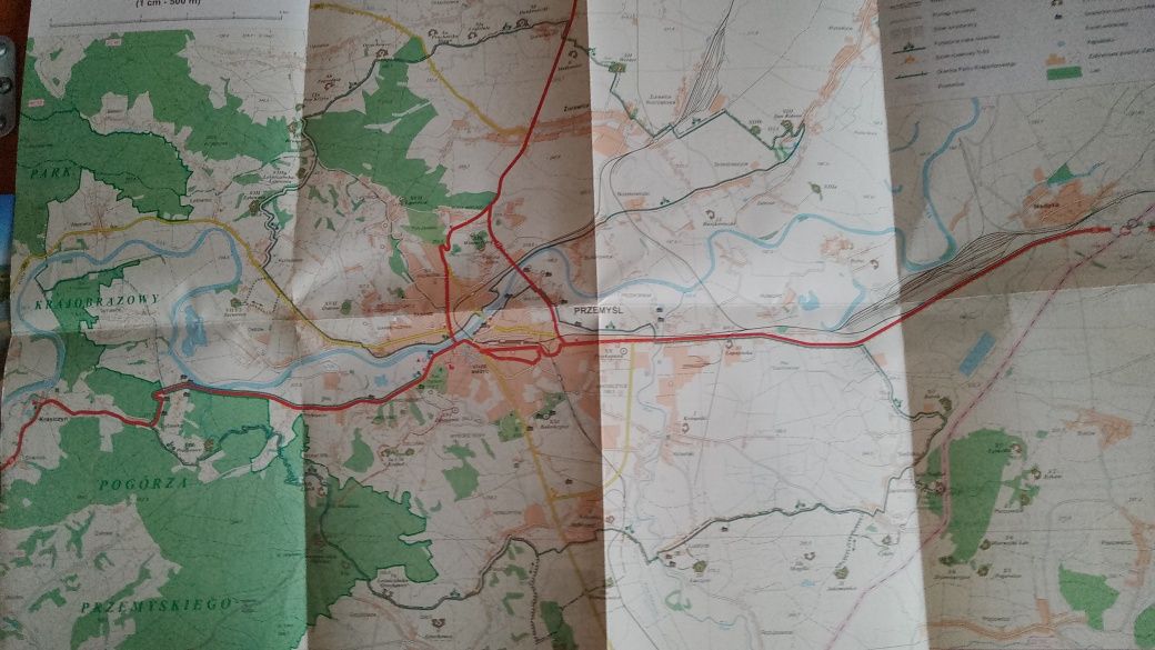 Przewodnik rowerowy "Rowerem po Ziemi Przemyskiej" NOWY + GRATIS mapa