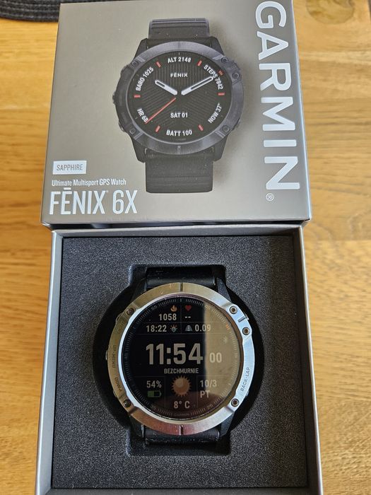 Garmin Fenix 6x Sapphire na gwarancji