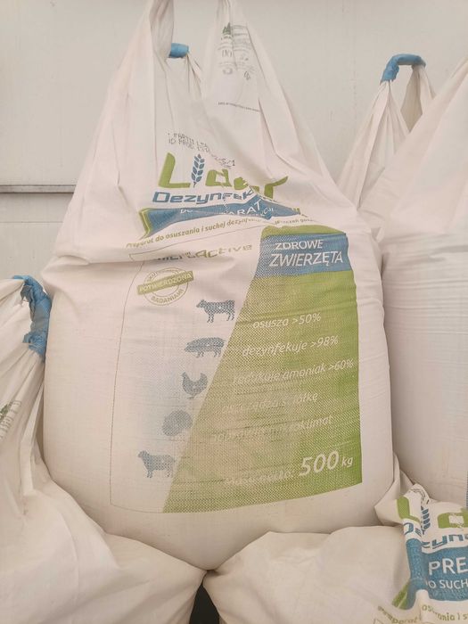 Posypka do obory, Dezynfekant Lider 500kg,  Posypka na słomę bigbag