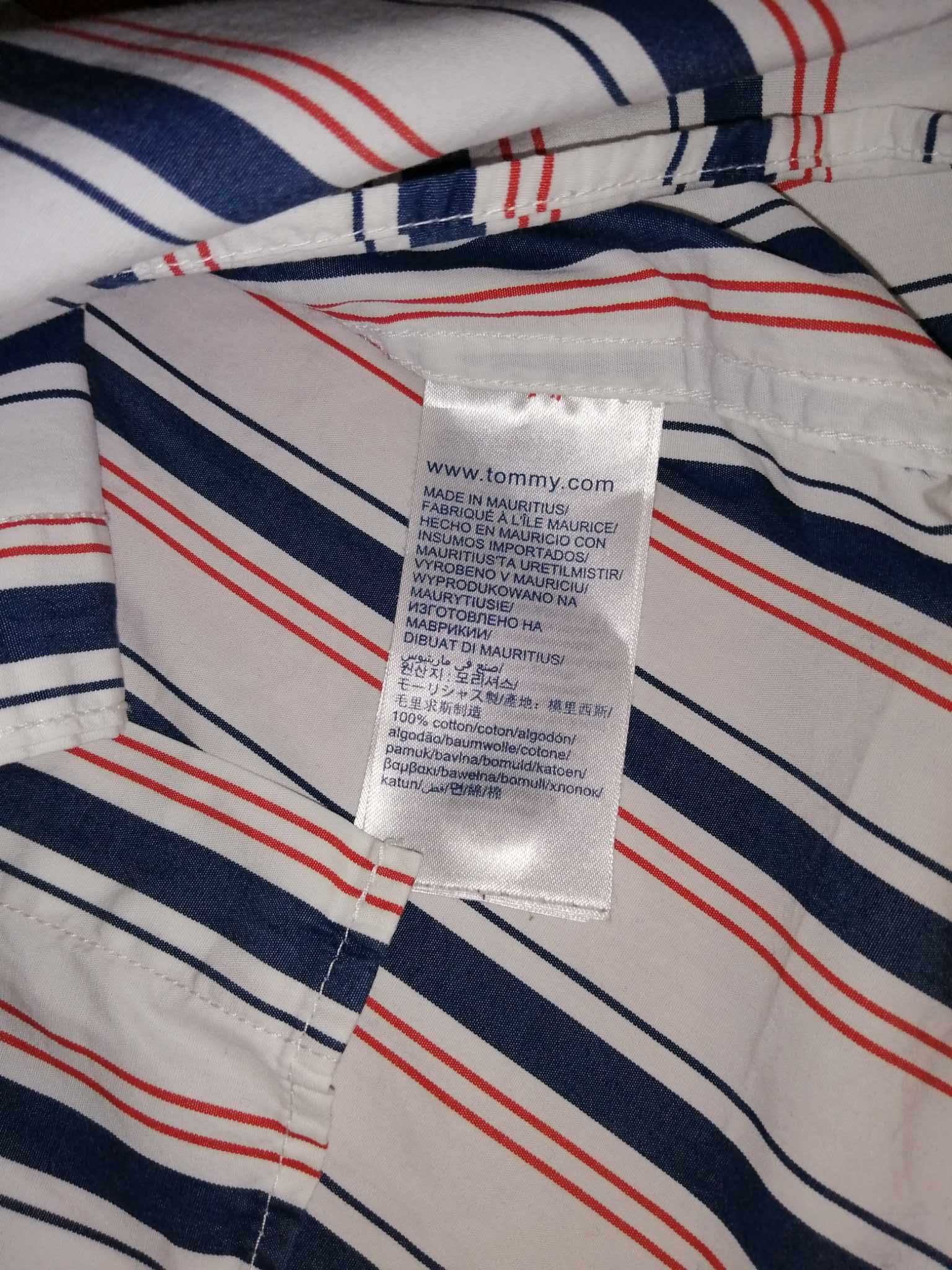 TOMMY HILFIGER Jeans Koszula Męska M Długi rękaw Oryginalna Super Stan