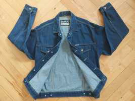 Katana XL z PRL retro vintage gruby jeans kurtka