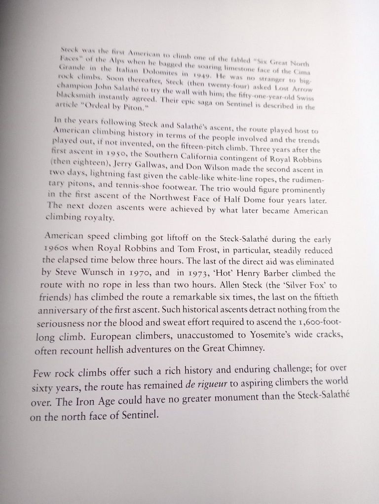 Yosemite In the Fifties: The Iron Age edited by Dean Fidelman and John