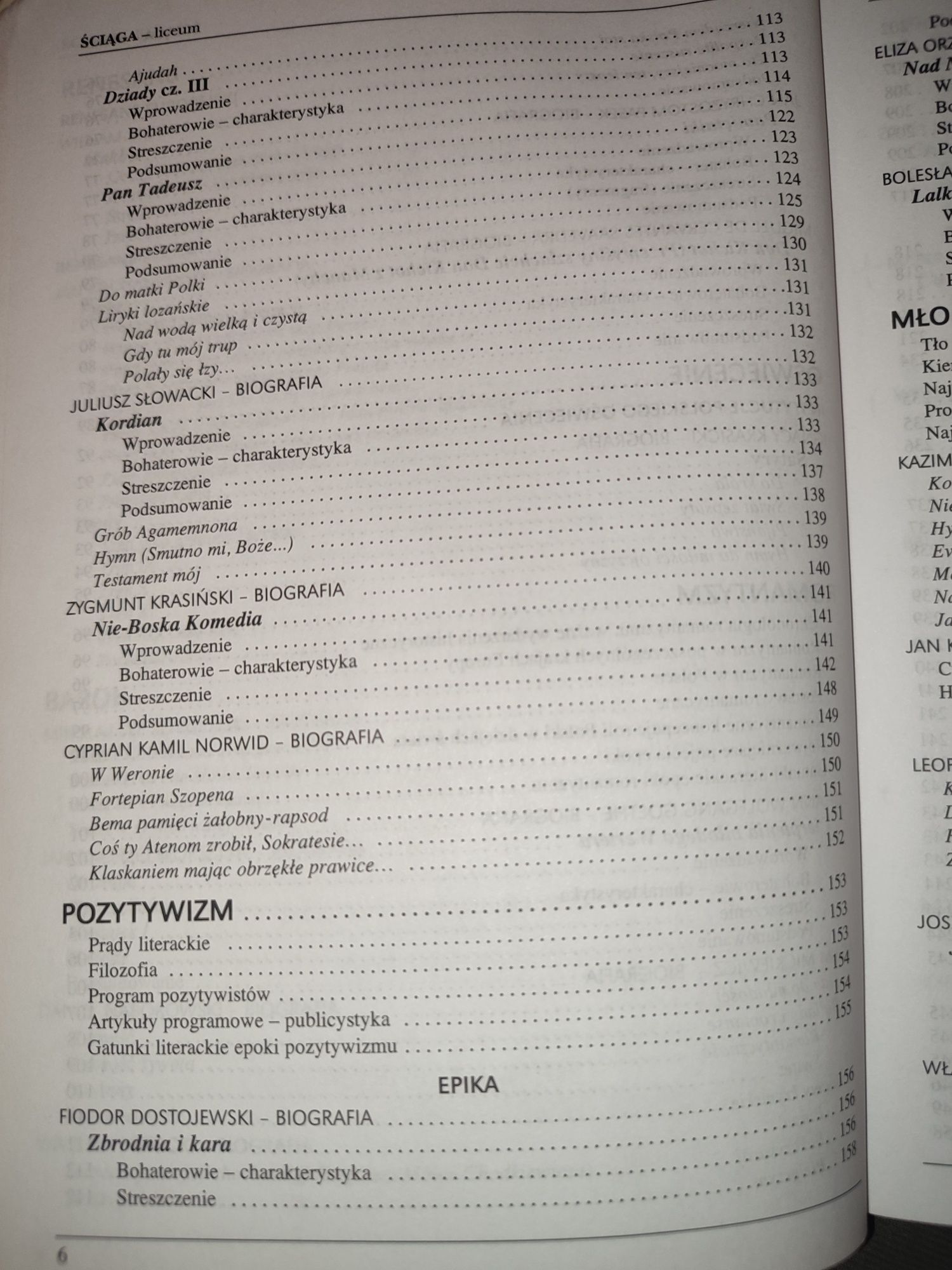 Streszczenia lektur do matury, Greg, Ściąga
