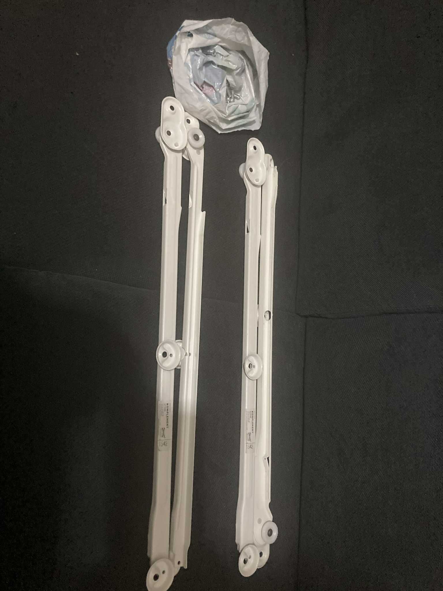 IKEA Komplement - Cesto de rede branco 75x58 cm c/calha (2 unidades)