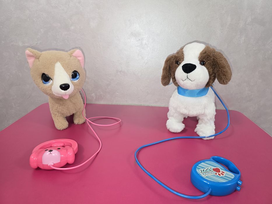 Музична собачка іграшка на повідку