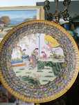 Grande prato chinês, porcelana chinesa.