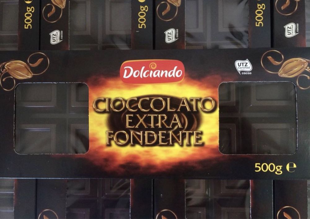 Шоколад чорний Dolciando Cioccolato Extra Fondente, 500 г