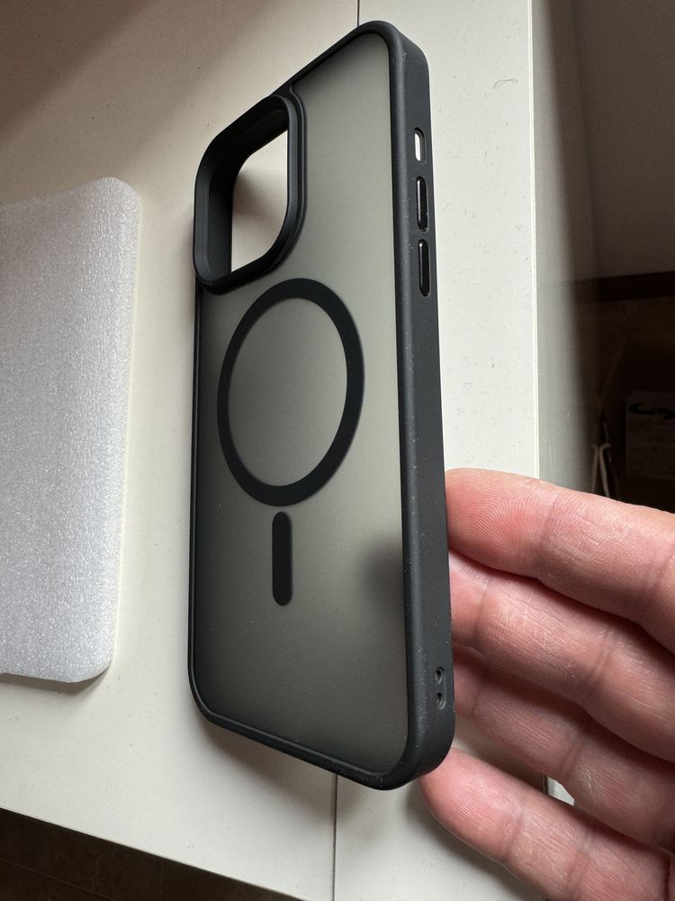 Capa iPhone 15 Pro Max cor Mate + protetor vidro ecrã