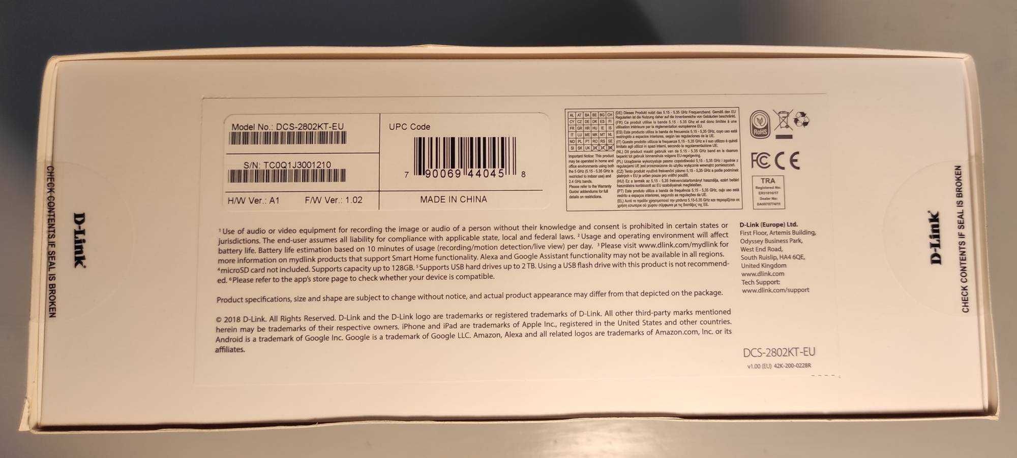Zestaw monitoringu z bezprzewodowymi kamerami D-Link DCS-2802KT-EU