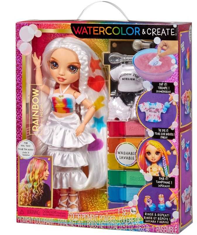 LALKA Rainbow High WaterColor Brązowe Oczy RAINBOW HIGH Watercolor