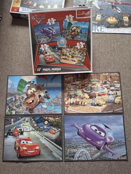 Пазли Trefl тачки сирник машинки 5+ 6 наборів