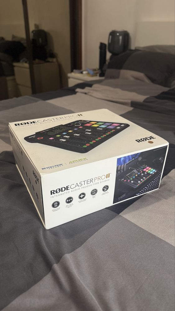 Rodecaster Pro II – Como Nova, com Caixa Completa