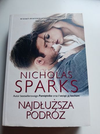 Książka " Najdłuższa podróż " Nicholas Sparks