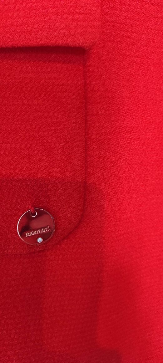 Damska czerwona marynarka żakiet w rozmiarze 40 l firma Monnari