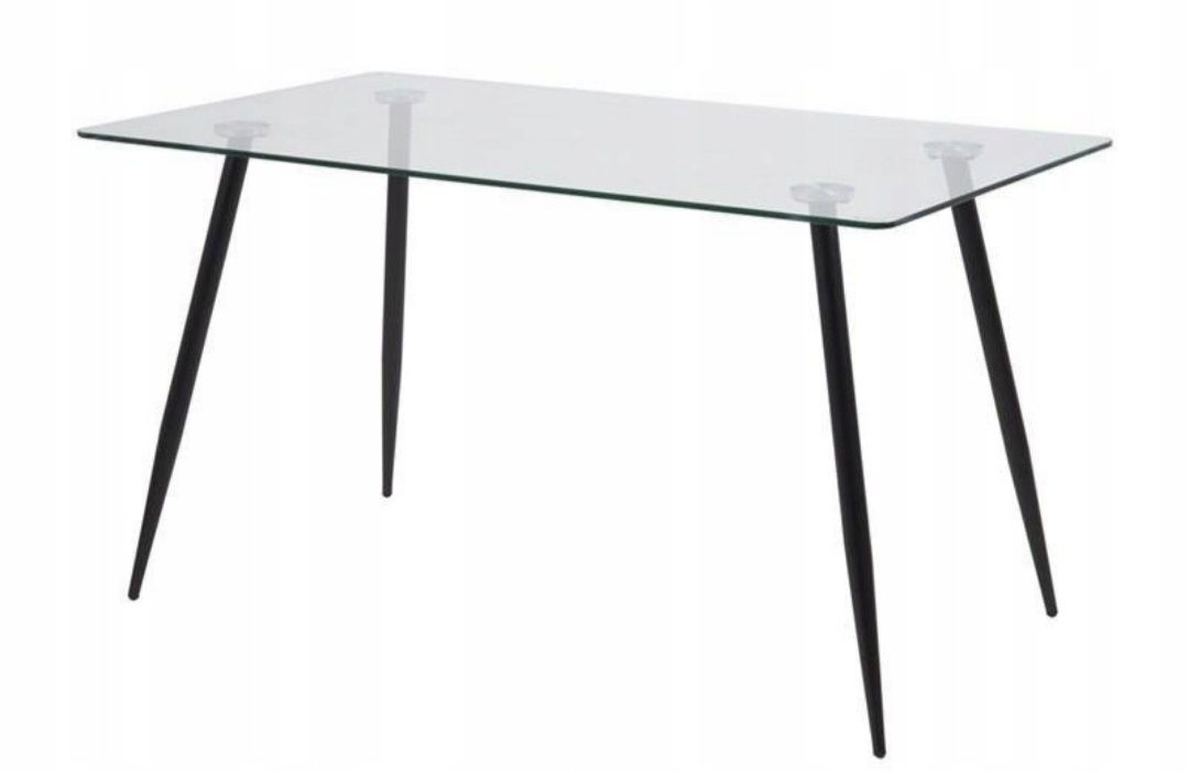 Stół ze szklanym blatem 140x80 Nowy