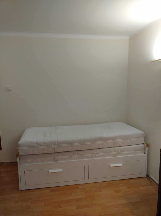 Łóżko IKEA dwuosobowe z materacami