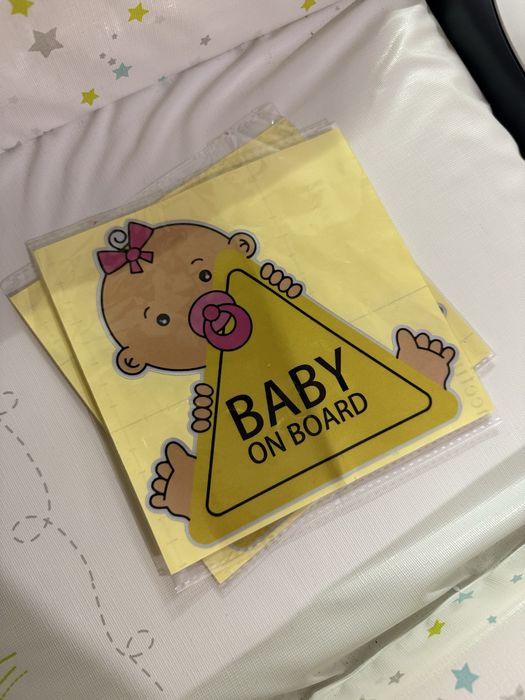 2 Autocolantes Baby On Board Novos