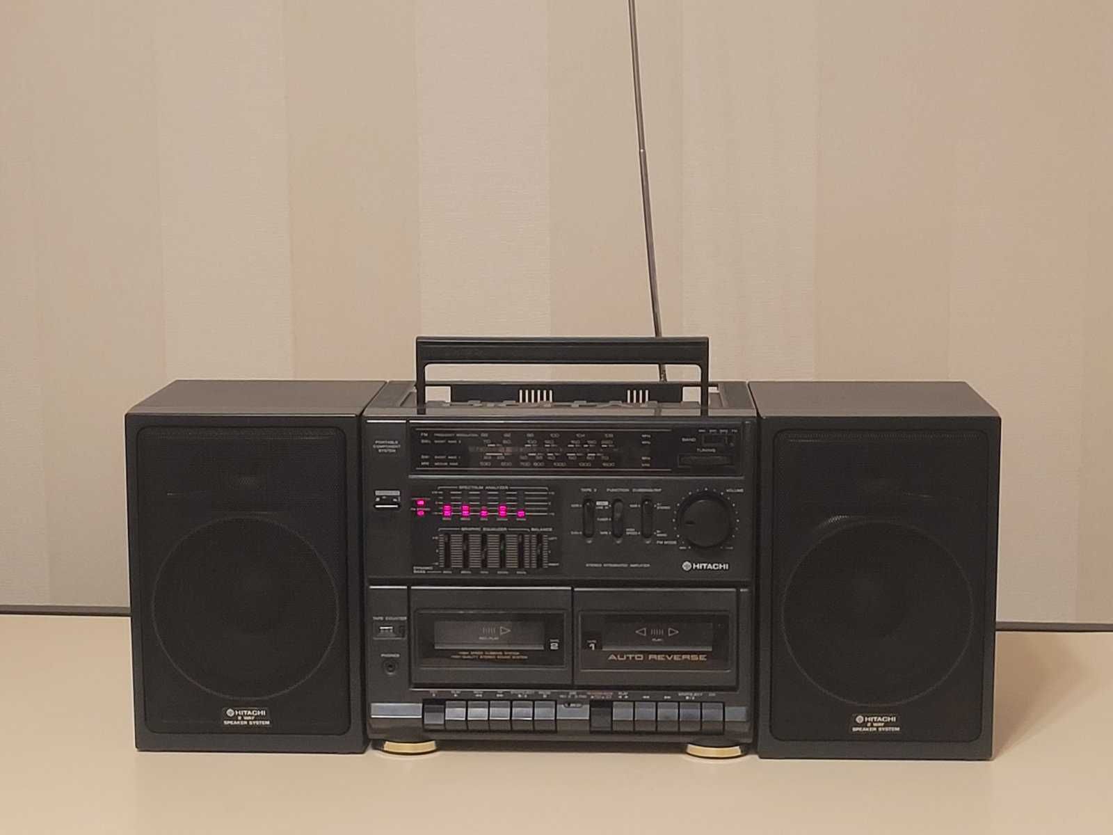 HITACHI MS-W620W Stereo Radio Cassette Recorder