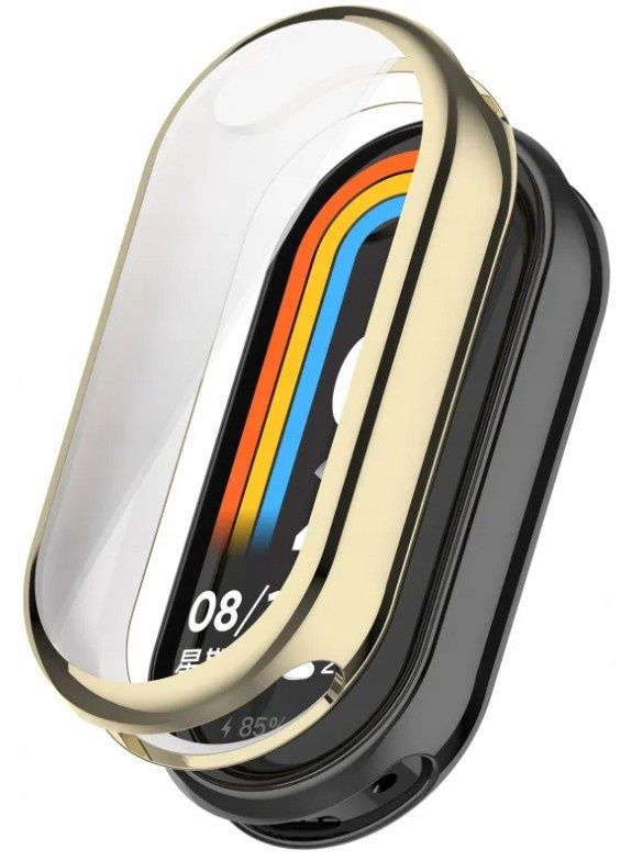 Etui Silikonowe z Ochroną Wyświetlacza do Xiaomi Mi Band 8