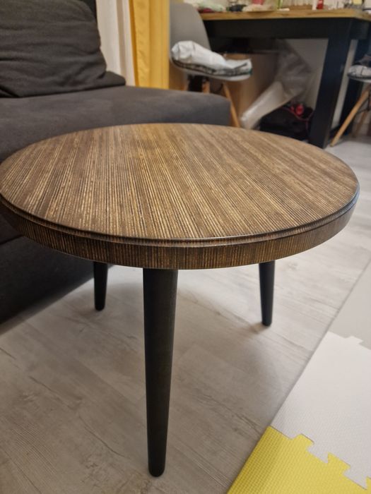 Stolik kawowy loft, style vintage sklejka brzozowa