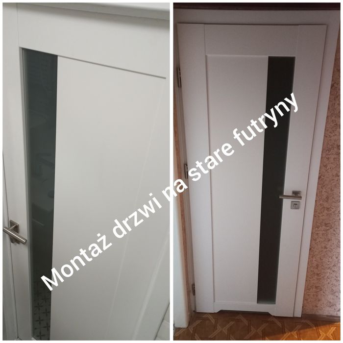 Montaż drzwi na stare futryny. Skracanie/Pasowanie/Ślusarz