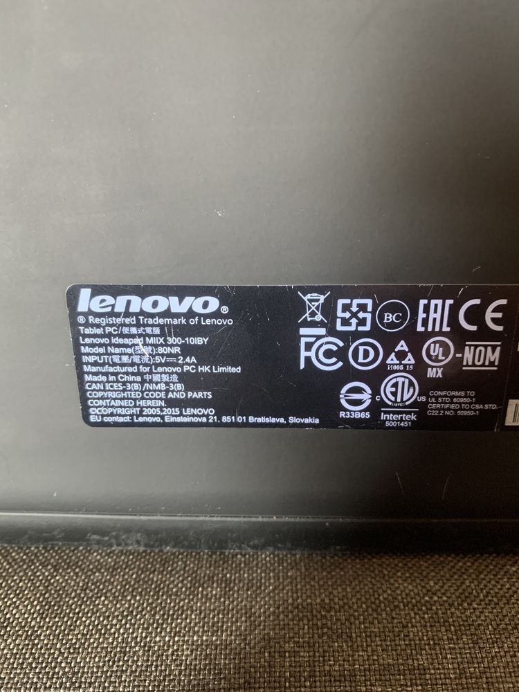 Компьютерный планшет,миникомпютер Lenovo Ideapad MIIX 300-10IBY