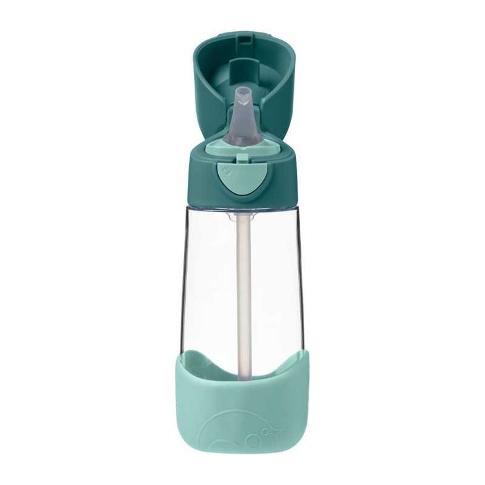 Bidon tritanowy ze słomką 450 ml, Emerald Forest, b.box