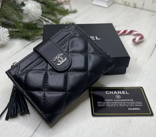 Жіночий шкіряний гаманець Шанель Chanel