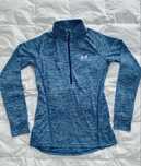 Under Armour top sportowy damski termiczny • granatowy melanż • roz.XS