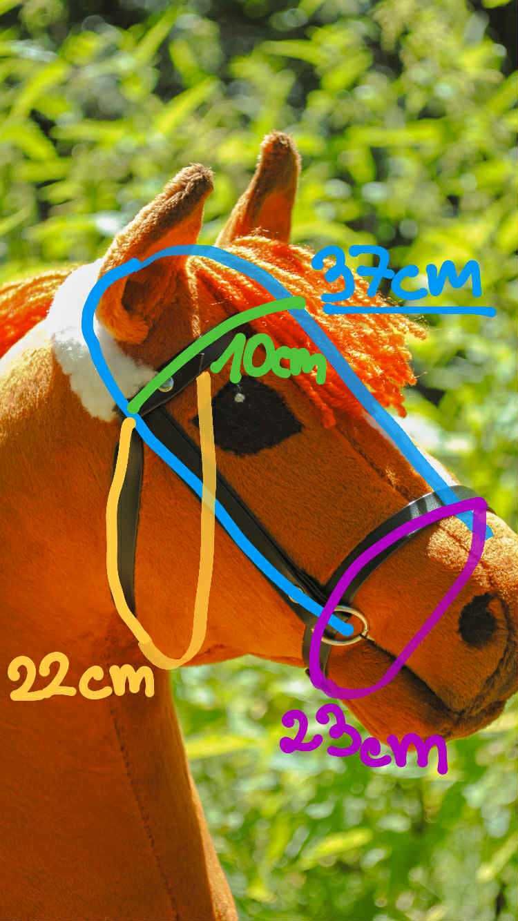 Ogłowie z wodzami Hobby Horse / Bridle with Reins – handmade, black