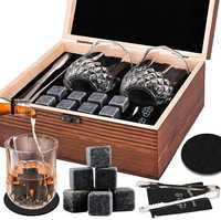 kamienie do whisky i szklanki, zestaw prezentowy dla mężczyzn