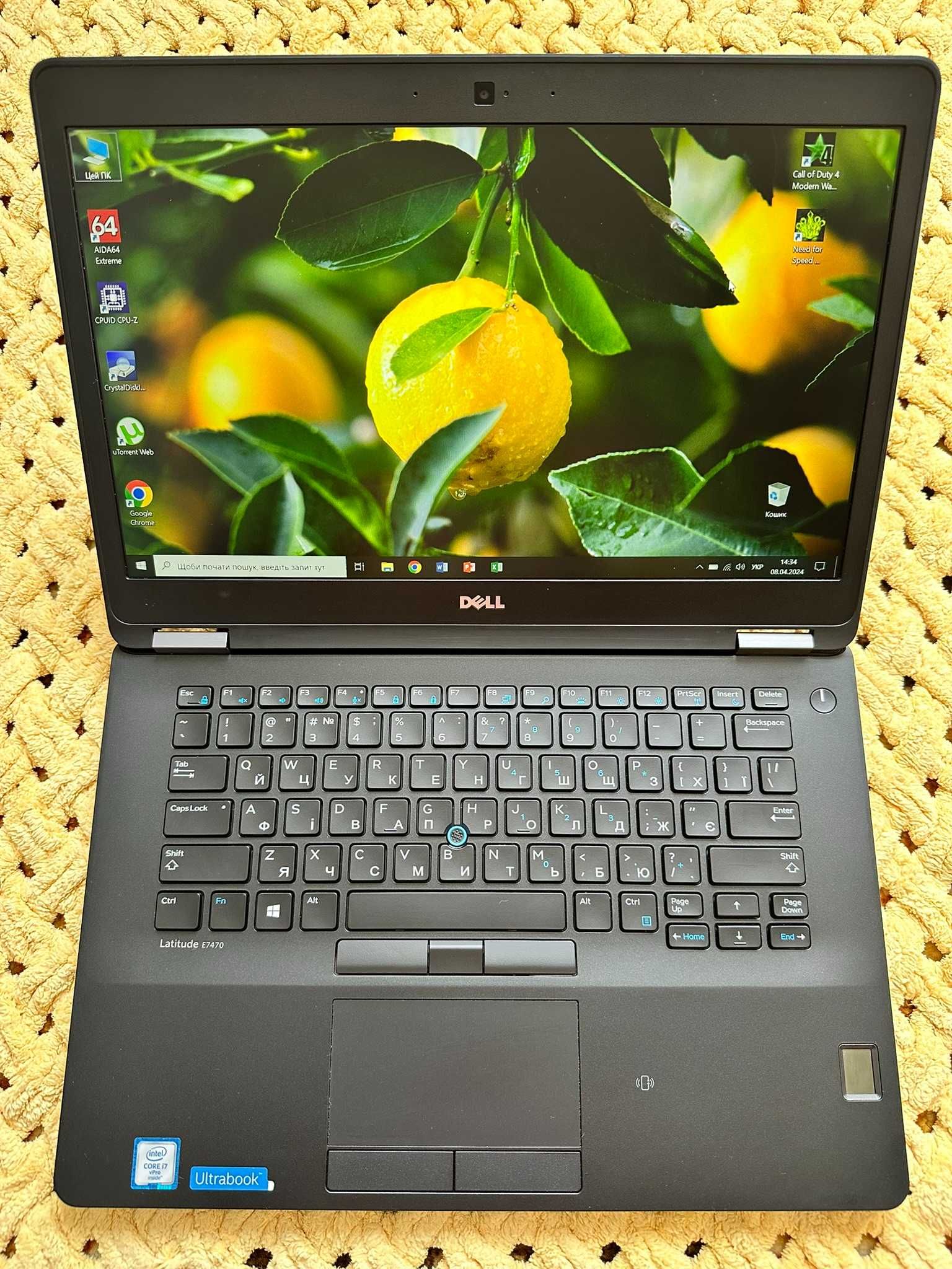 Ультрабук Dell e7470 14" FHD| i7-6600u| DDR4 8gb| NVMe 256gb Latitude
