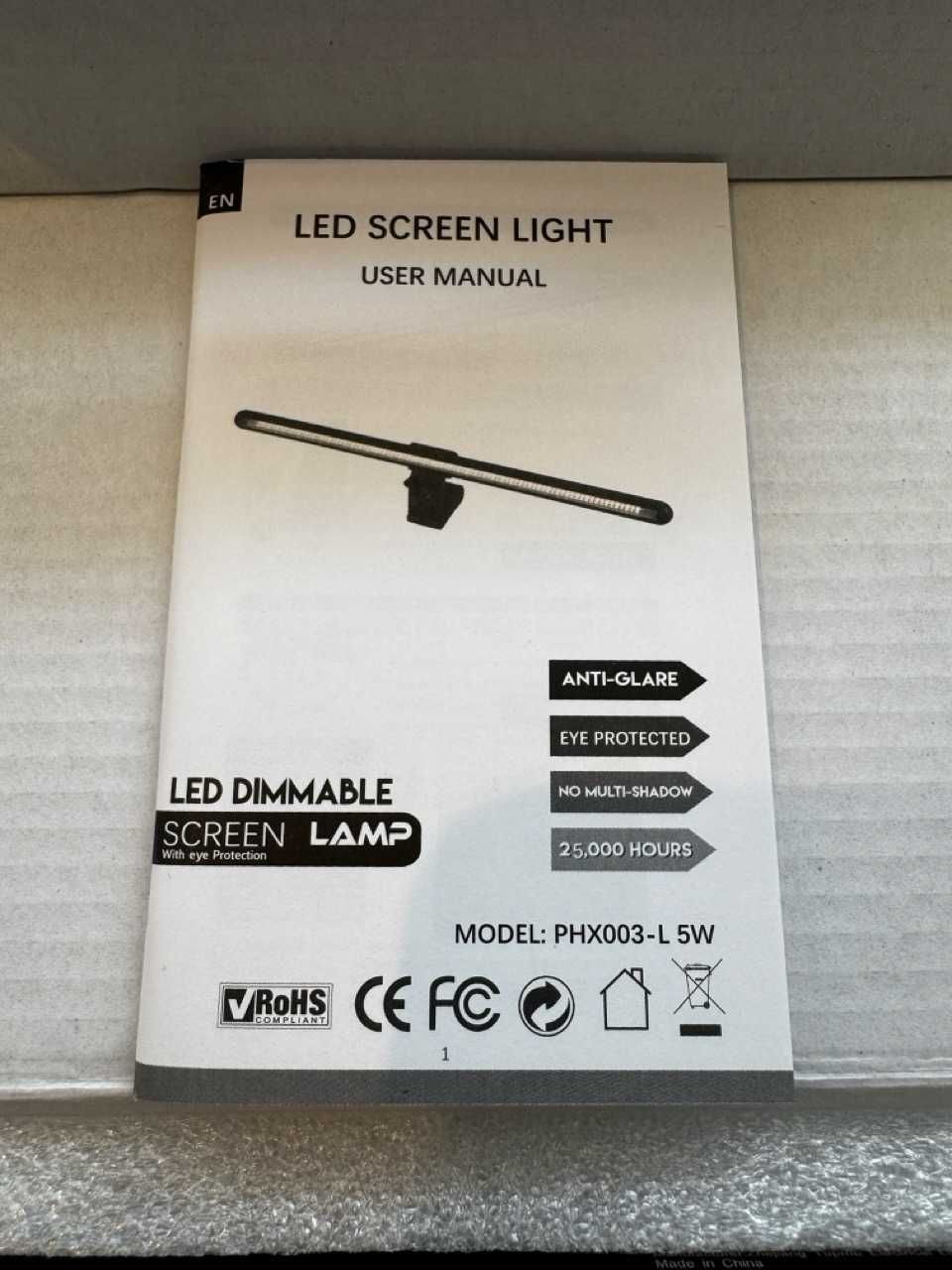 Novo Professional 40cm, 78 LEDs, USB monitor lamp with Touch Control