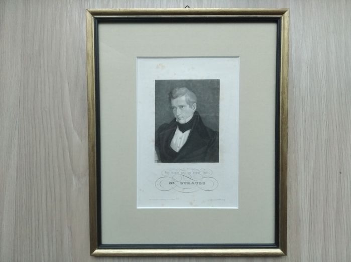David F. Strauß staloryt sygnowany z poł. XIX w.